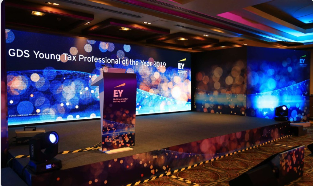 Corporate Event Planning Stage Setup